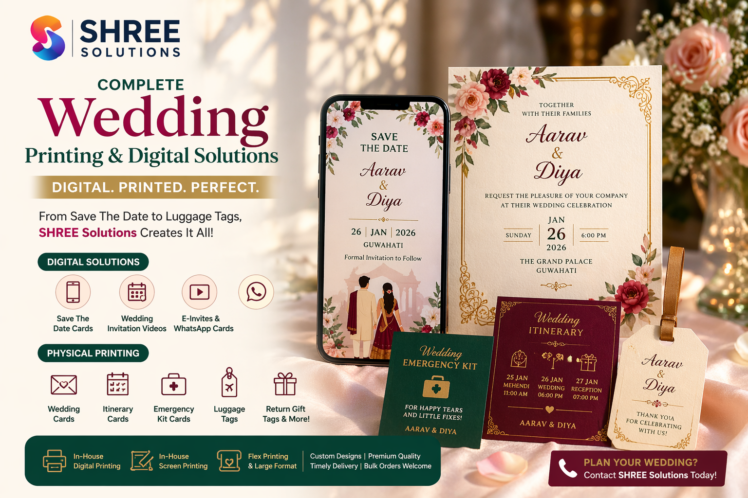 Complete Wedding Printing & Digital Card Solutions in Guwahati (2026 Guide)